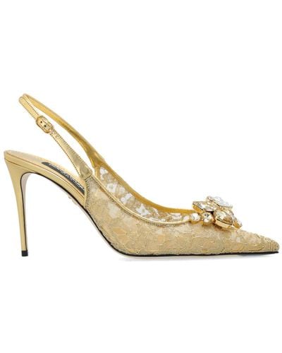 Dolce & Gabbana High Heels 'lollo', - Metallic