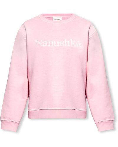 Nanushka 'mart' Sweatshirt With Logo - Pink