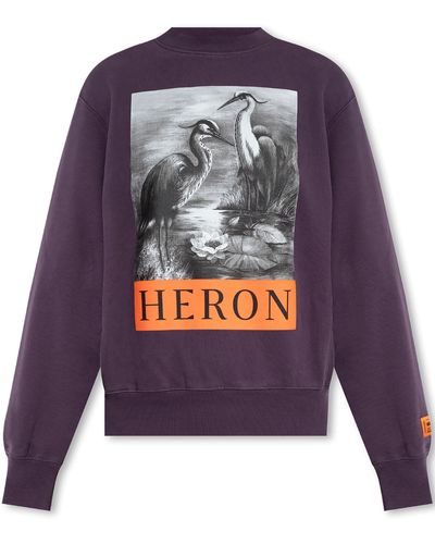 Heron Preston Printed Sweatshirt - Purple