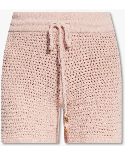 AERON Paramount crinkled-effect shorts - Brown