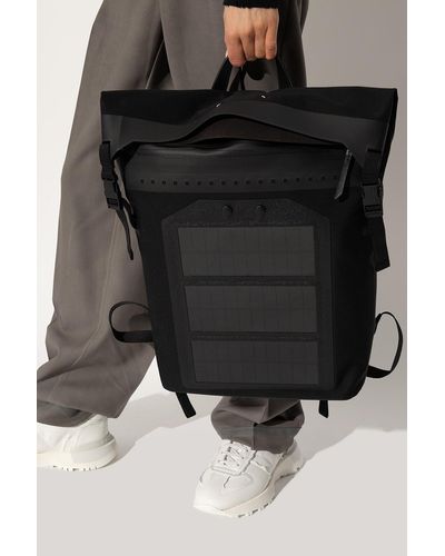 Maison Margiela Backpack With Solar Panels - Black