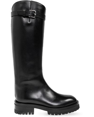 Ann Demeulemeester Leather 'nes' Boots - Black