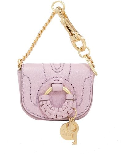 See By Chloé Leather Key Holder - Pink