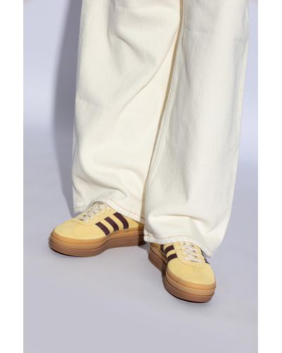 adidas Originals Platform Sport Shoes 'Gazelle Bold' - White