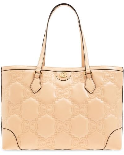 Gucci Quilted Shopper Bag - Natural