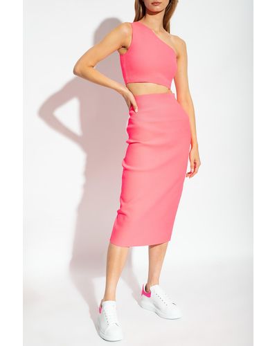 Victoria Beckham ‘Vb Body’ Collection One-Shoulder Top - Pink