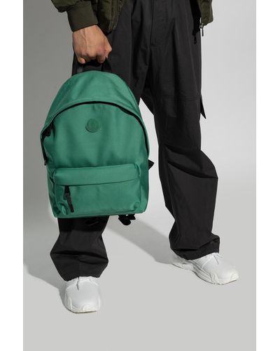 Moncler Backpack With Logo - Green