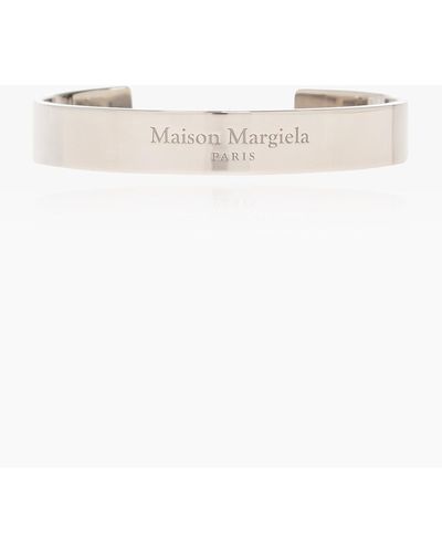 Maison Margiela Bracelet With Logo - Metallic
