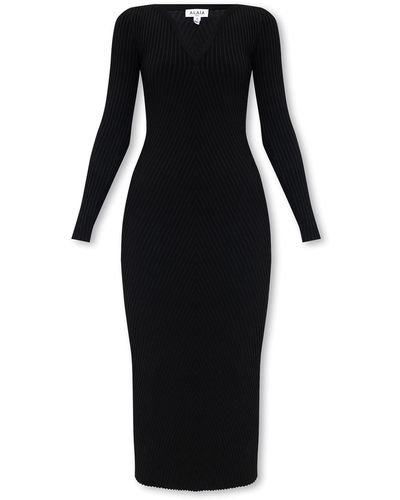 Alaïa Ribbed Dress - Black