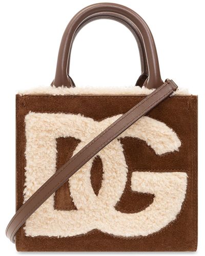 Dolce & Gabbana 'dg Daily Mini' Shopper Bag, - Brown
