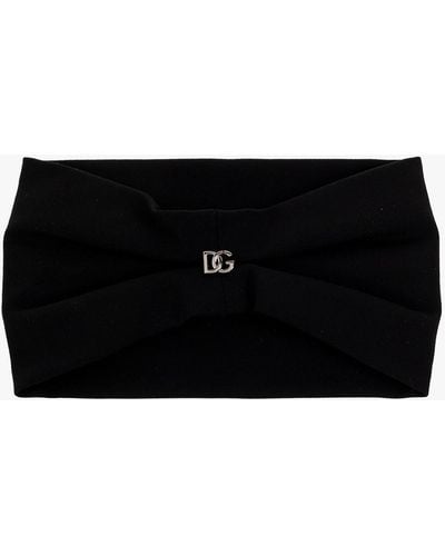 Dolce & Gabbana Embellished Headband - Black