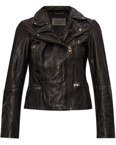 AllSaints 'Cargo' Leather Jacket - Black