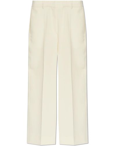 Totême Pleated Trousers, - White