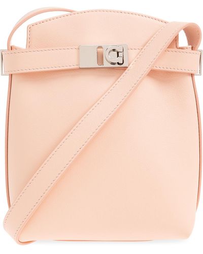 Ferragamo 'porta' Shoulder Bag, - Pink