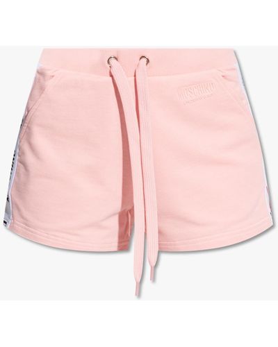 Moschino Shorts With Logo, ' - Pink
