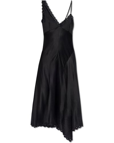Isabel Marant 'ayrich' Silk Slip Dress, - Black