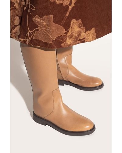 Tory Burch Leather Knee-High Boots - Brown