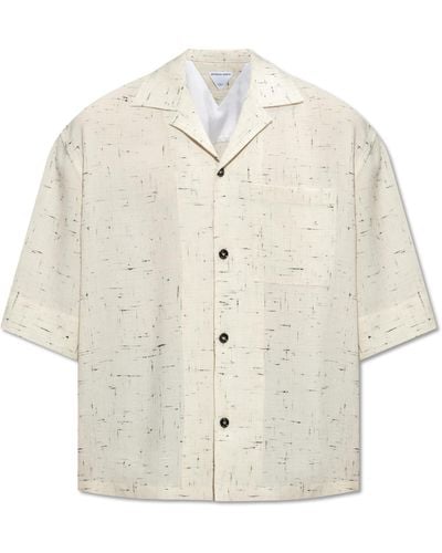 Bottega Veneta Shirt With Short Sleeves, - White