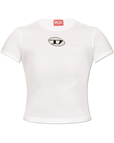 DIESEL T-shirt `t-uncutie-long-od`, - White