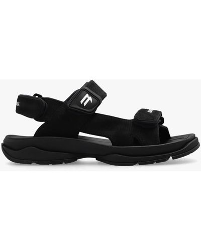 Balenciaga Tourist Monocolor Sandals - Black