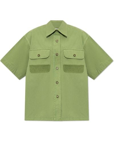 Stella McCartney Oversize Shirt, - Green