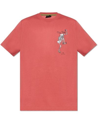 PS by Paul Smith Printed T-shirt, - Red