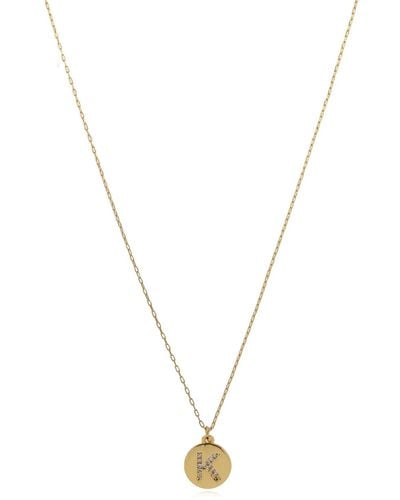 Kate Spade Necklace With Charm - Metallic