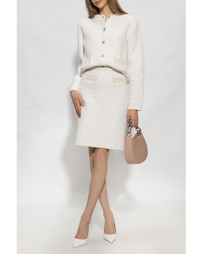 Lanvin Tweed Skirt, ' - White