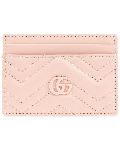Gucci Card Case With Logo, - Pink