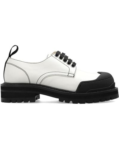 Marni Leather Derby Shoes - White