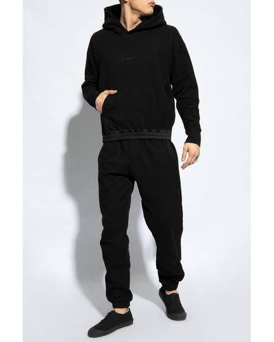 Saint Laurent Sweatpants With Logo - Black