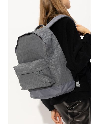 Bao Bao Issey Miyake Backpack With Geometrical Pattern - Gray