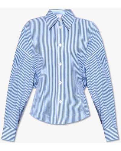 Bottega Veneta Light Blue Striped Shirt