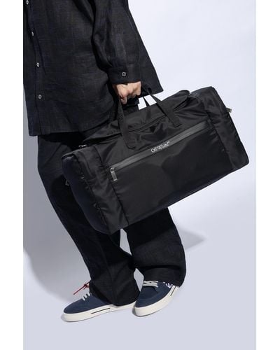 Off-White c/o Virgil Abloh Travel Bag With Logo, - Black
