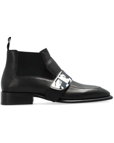 Burberry ‘Shield’ Ankle Boots - Black