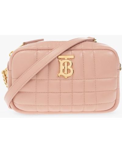 Burberry ‘Lola Mini’ Quilted Shoulder Bag - Pink