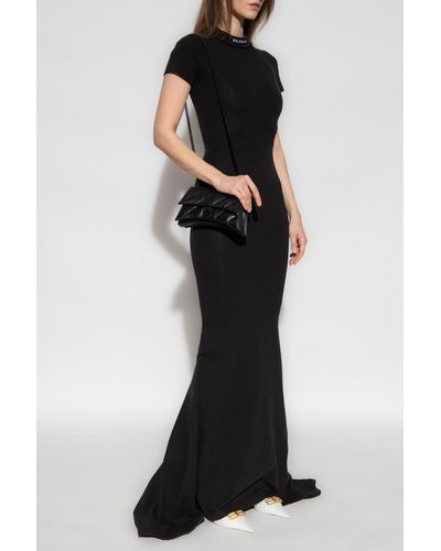 Balenciaga Maxi Dress, ' - Black