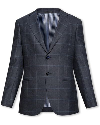 Giorgio Armani Wool Blazer - Blue