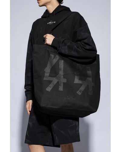44 Label Group Shopper Bag, - Black