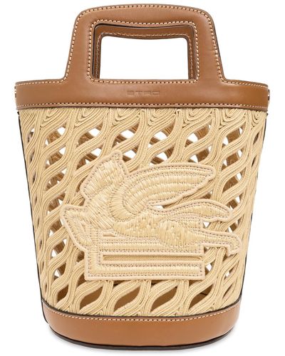 Etro 'coffa' Shopper Bag, - Natural