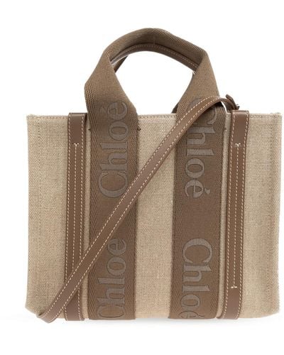Chloé 'small Tote' Shopper Bag, - Brown