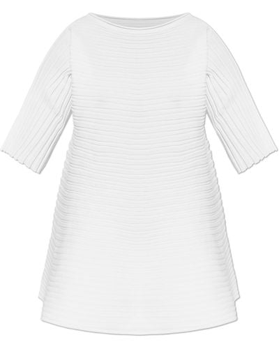 Pleats Please Issey Miyake Pleated Top - White