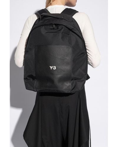 Y-3 Backpack With Logo, - Black