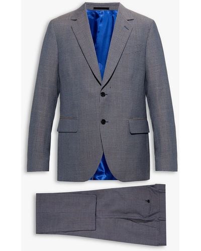 Paul Smith Checked Suit - Blue