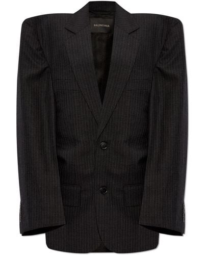 Balenciaga Woollen Jacket - Black