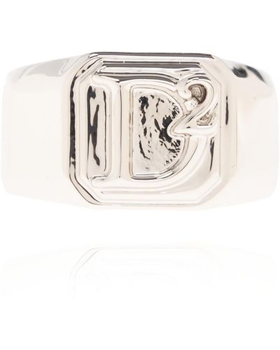 DSquared² Brass Ring, - White