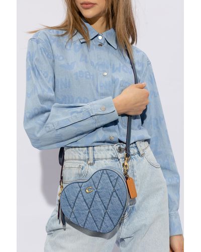 COACH ‘Heart’ Shoulder Bag - Blue