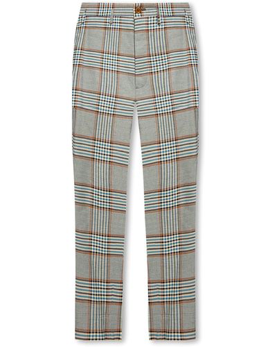 Vivienne Westwood Checked Trousers - Grey