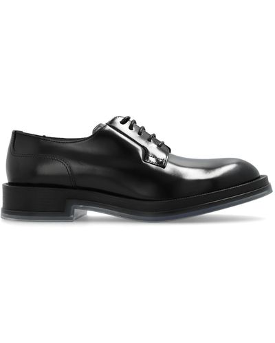 Alexander McQueen Leather Shoes, - Black