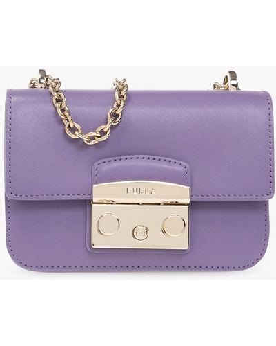 Furla ‘Metropolis Mini’ Shoulder Bag - Purple